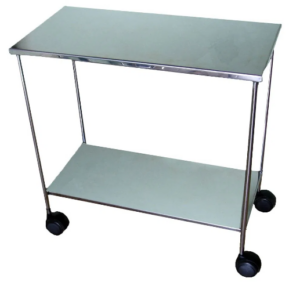 Mesa para Instrumental Cirúrgica em Aço Inox