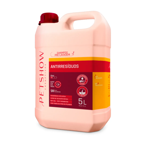 Shampoo Pré Lavagem Anti Resíduo Coco 5 Litros Pet Show