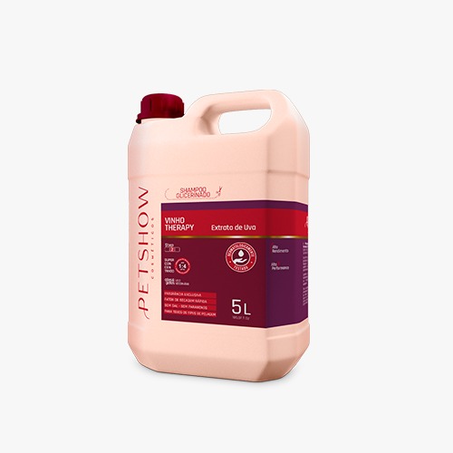 Shampoo Neutro Glicerinado Vinho Therapy 5 Litros Pet Show
